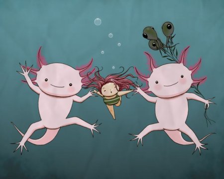 Аксолотль милый