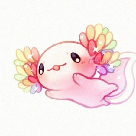 Аксолотль Кавайи Чиби