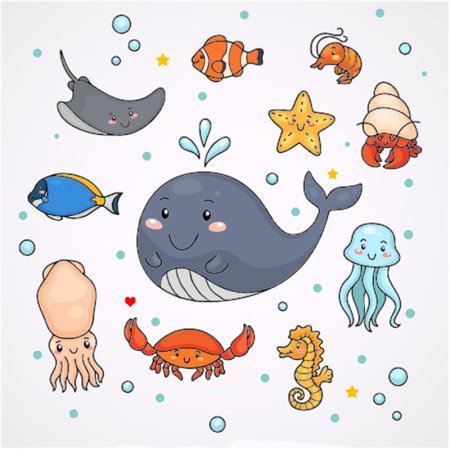 Кавайные морские животные