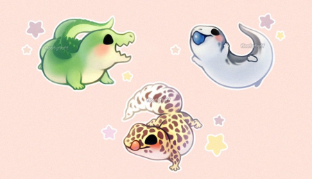 Кавайные морские животные