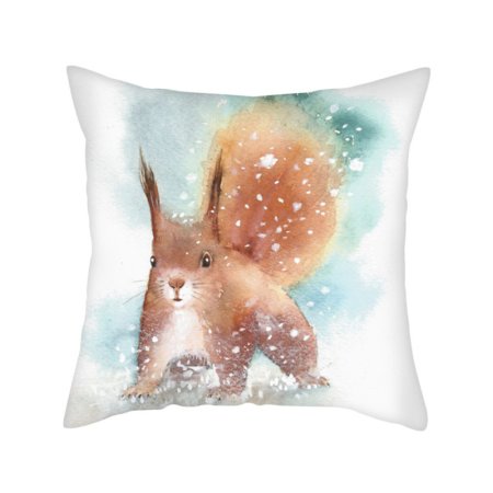 Новогодние животные акварель