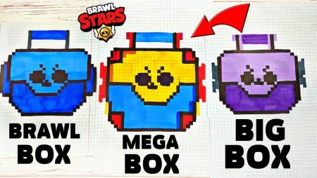 БРАВЛ старс по клеточкам pixellenger