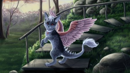 Кошка с крыльями