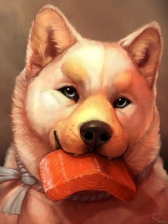 Собака на аву