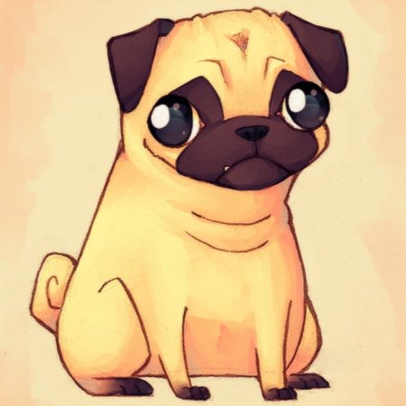 Собака арт мультяшный