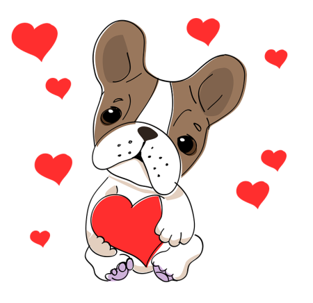 Собачка с сердечком