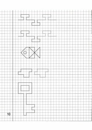 Рисунки по клеточкам в тетради маленькие карандашом