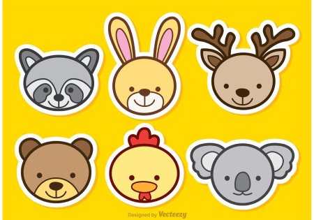 Животные в квадратиках