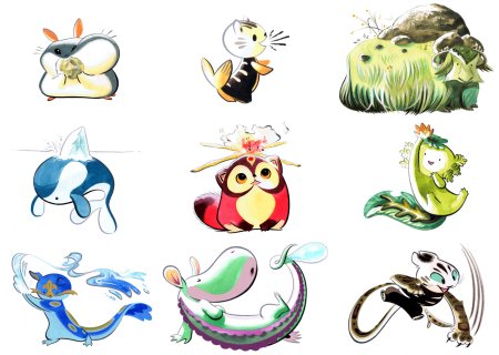 Мультяшки магические животные