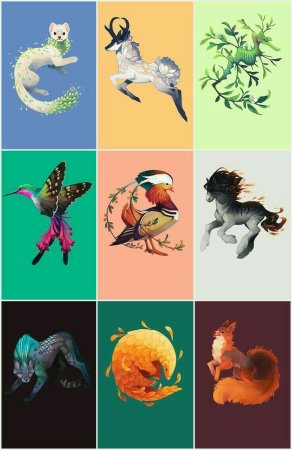 Рисунки необычных животных