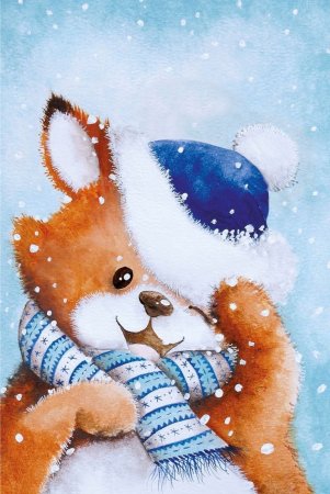 Открытка зимняя