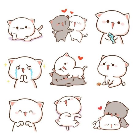 Котики для срисовывания