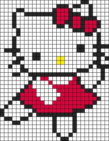 Хэллоу Китти пл клеточкам