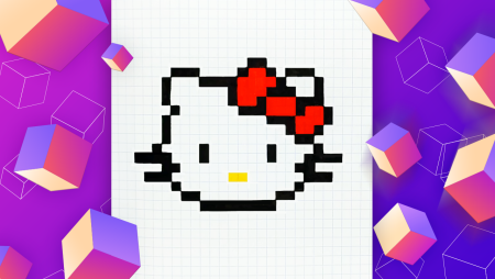 Рисунки по клеткам Кити