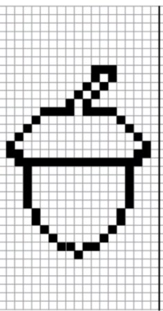 Рисунки по клеточкам лёгкие черные