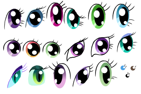 Глаза для пони обработки