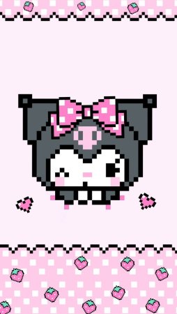 Рисунки по клеточкам лёгкие Хеллоу Китти