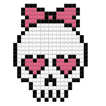 Схема для бисероплетения hello Kitty