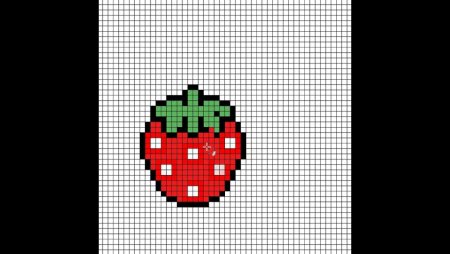 Клубника по клеточкам