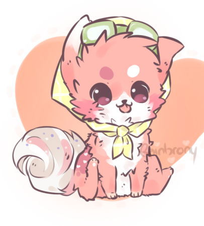 Щенок в стиле Чиби