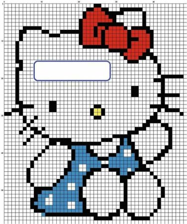 Хелло Китти на канве