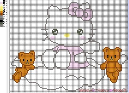 Схема вязание Китти