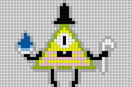 Пиксель арт Гравити Билл