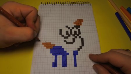 Гравити Фолз по клеточкам