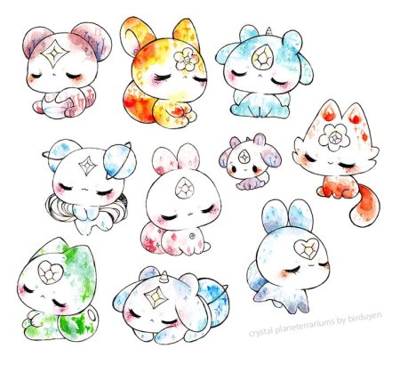 Наклейки милых животных