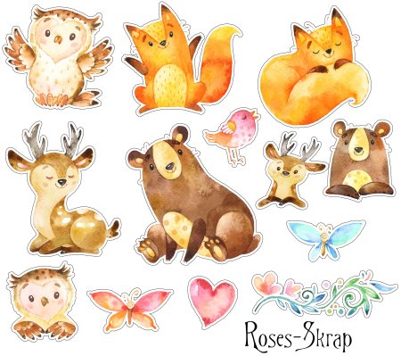 Стикеры животные