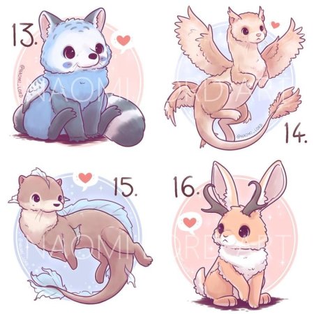 Кавайные Мифические животные