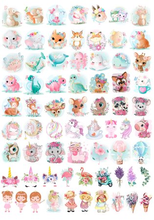 Милые наклейки