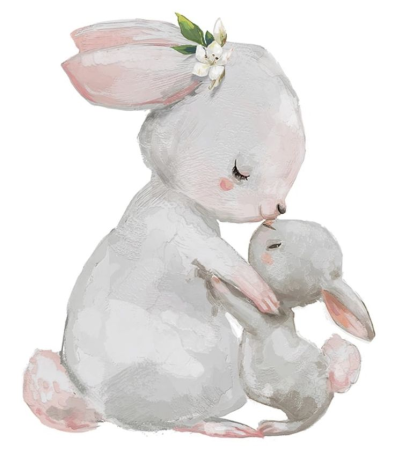 Зайка акварель