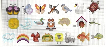 Рисунки по клеточкам лёгкие