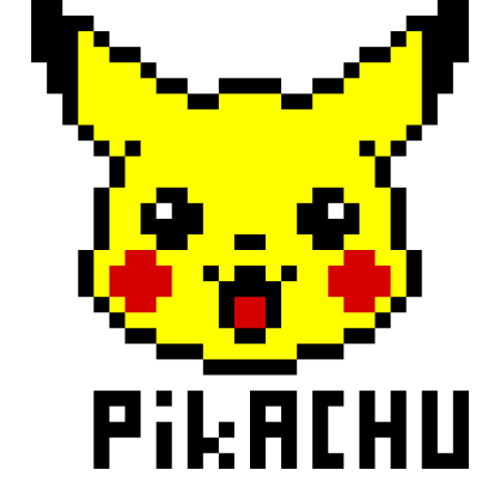 Пикачу по клеточкам в тетради маленькие