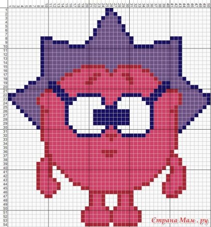 Вышивка крестиком Смешарики