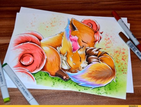 Рисунки маркерами