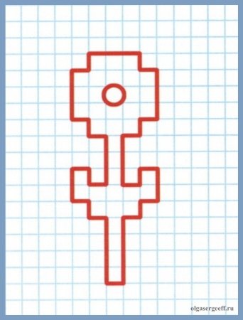 Рисунки по клеточкам лёгкие карандашом