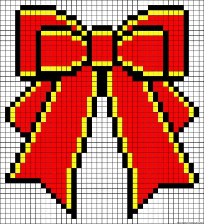 Рисунки по клеточкам новогодние