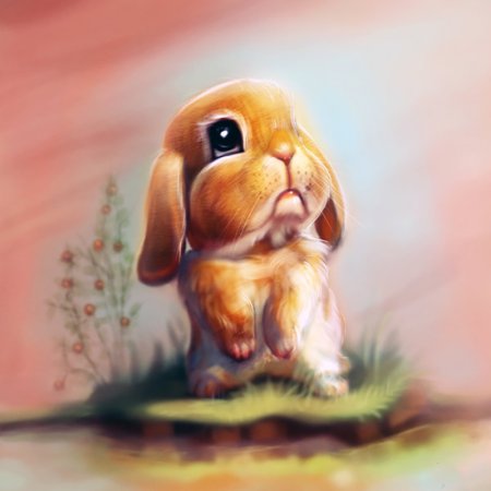 Милые мультяшные кролики