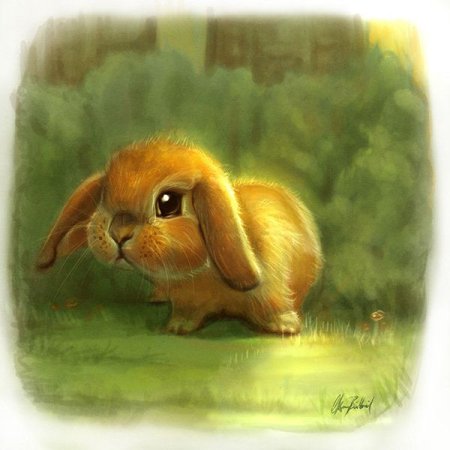 Милые зайцы мультяшные