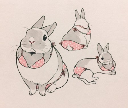 Кролики арты