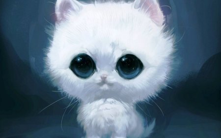 Котенок с большими глазами