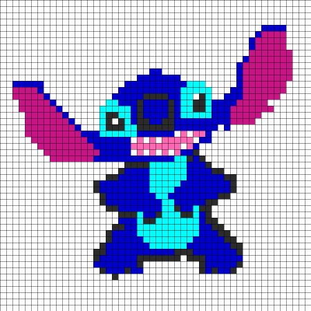 Стичь по клеточкам в тетради