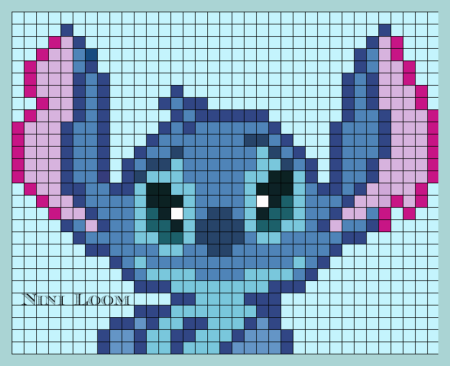 Стич по клеточкам в тетради