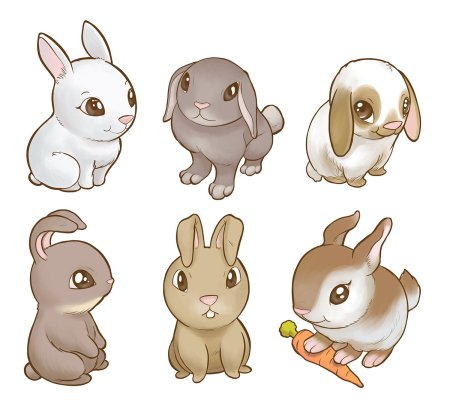 Милые зверьки для срисовки