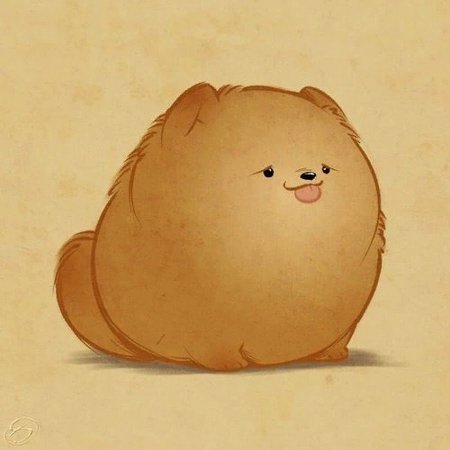 Толстые мультяшные животные