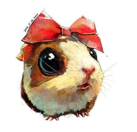 Хомяк красками