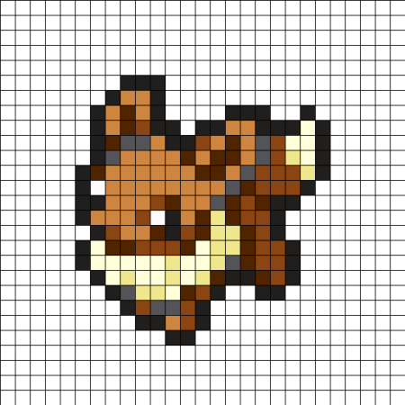 Покемоны по клеткам маленькие