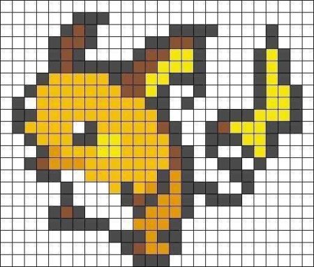 Покемоны по клеткам маленькие